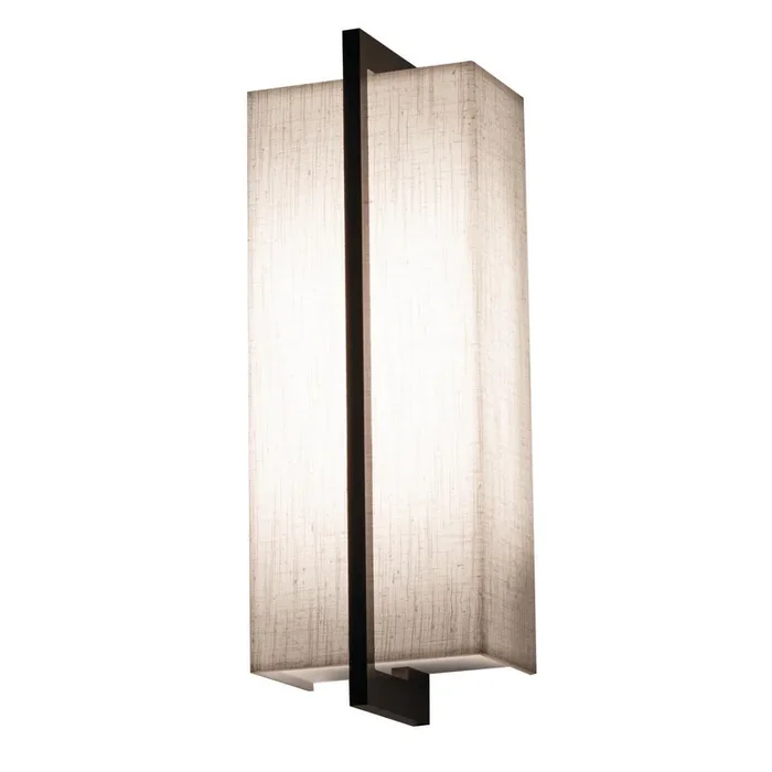 AFX Lighting – APS051314LAJUDES-LW – LED Wall Sconce – Apex – Linen White/Espresso