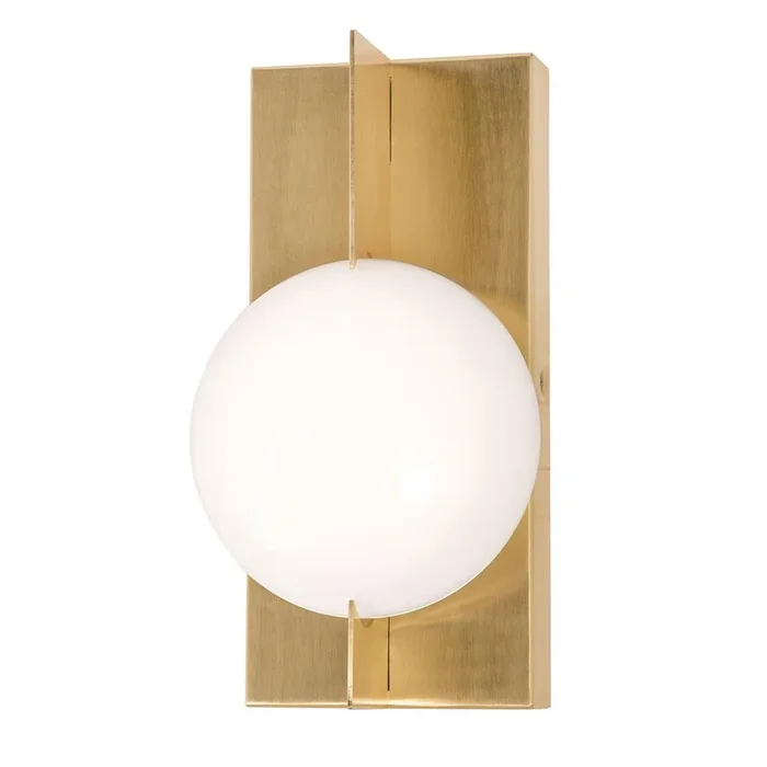 AFX Lighting – GATS0610L30D1SB – LED Wall Sconce – Gates – Satin Brass