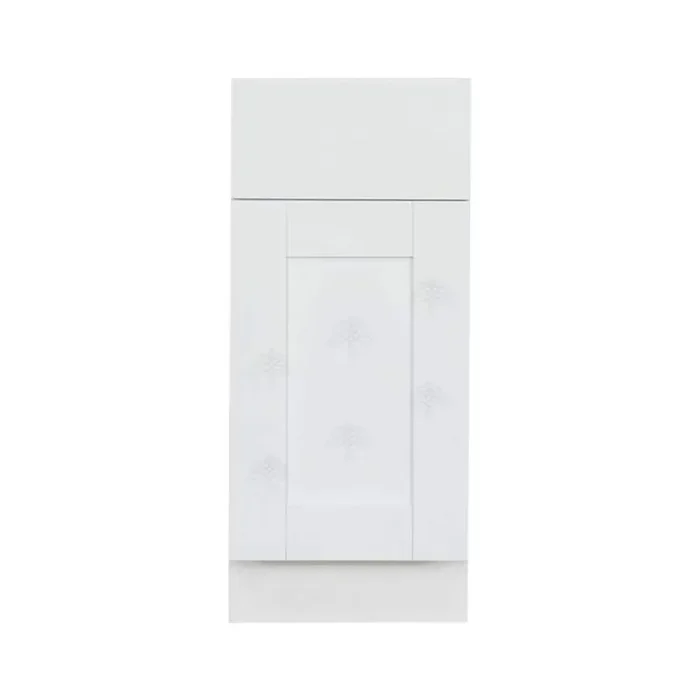 Anchester Assembled 18×34.5×24 in. Base Cabinet with 1 Door and 1 Drawer in Classic White