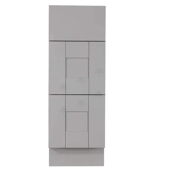 Anchester Assembled 21×34.5×24 in. Base Cabinet with 3 Drawers in Light Gray