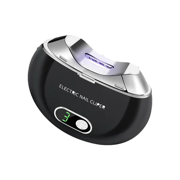 Automatic 3.5 in. x 2.9 in. Personal Care Products Grooming Aids Nail Clipper Black