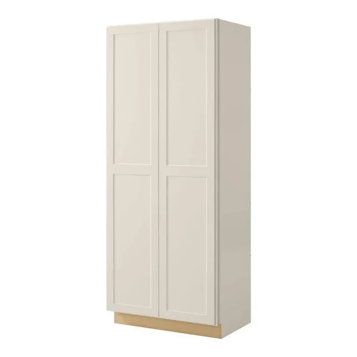 Avondale 36 in. W x 90 in. H x 24 in. D Ready To Assemble Plywood Shaker Wide Pantry Cabinet in Antique White