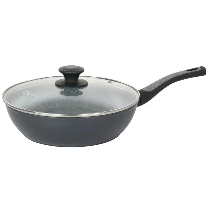 Bastone 3 qt. Speckled Gray Aluminum Nonstick Saute Pan