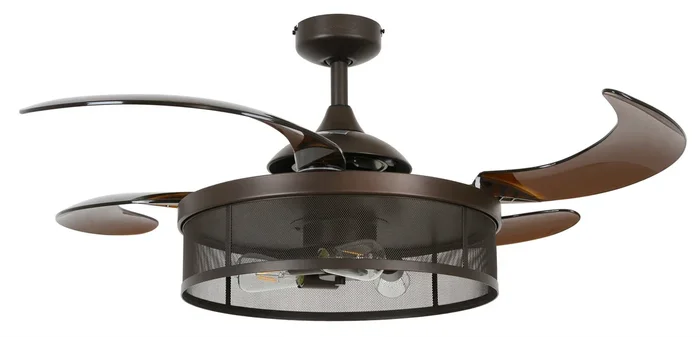 Beacon Lighting – 51107001 – 48“Ceiling Fan – Meridian – Oil Rubbed Bronze and Amber