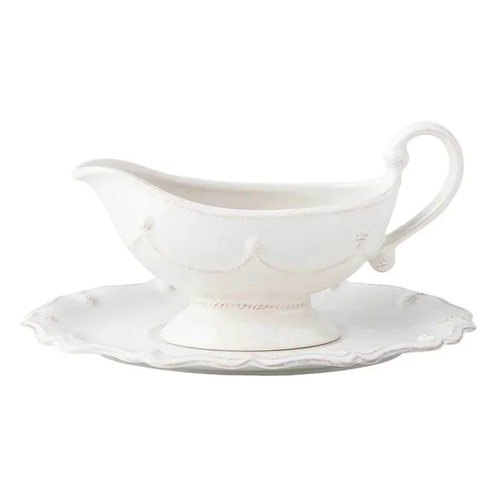 Berry & Thread Sauce Boat & Stand – Whitewash by Juliska