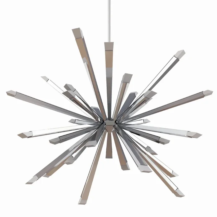BlackJack Lighting – STB-40C-PC-27U-30K – LED Chandelier – Starburst – Polished Chrome