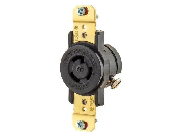 Bryant Locking Receptacle 15A 277V L7-15R With Cover (4761)