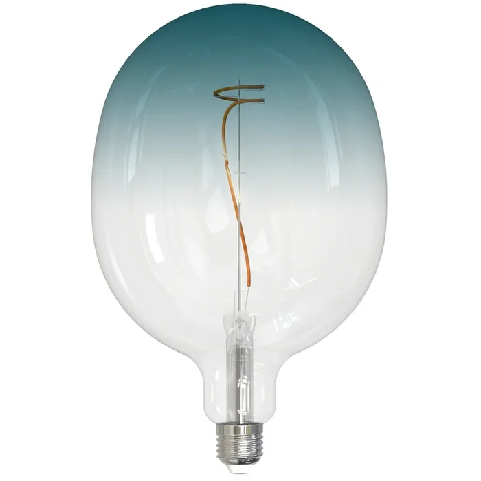Bulbrite LED4C53/30K/FIL/GRAD/BLU 4.5W LED C53 Filament Bulb E26 Base 3000K 200Lm 120V 80 CRI 320 Degree Beam Angle Dimmable Clear/Blue (776322)