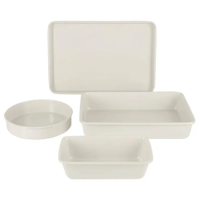 Color Bake 4 Piece Nonstick Carbon Steel Bakeware Set in Linen