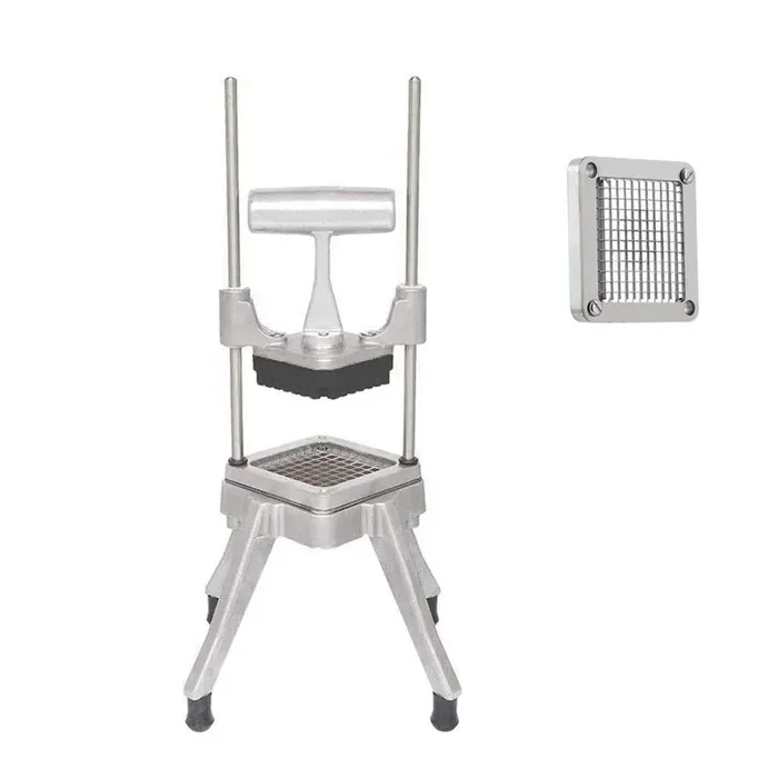 Commercial Vegetable Fruit Chopper, Aluminum Alloy French Fry Cutter with 1/4 in. Blades