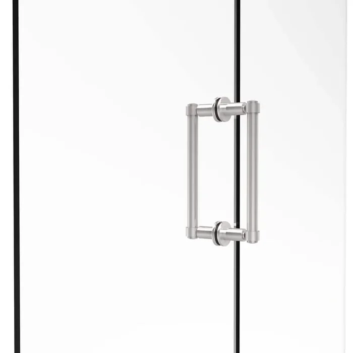 Contemporary 8 in. Back-to-Back Shower Door Pull in Polished Chrome