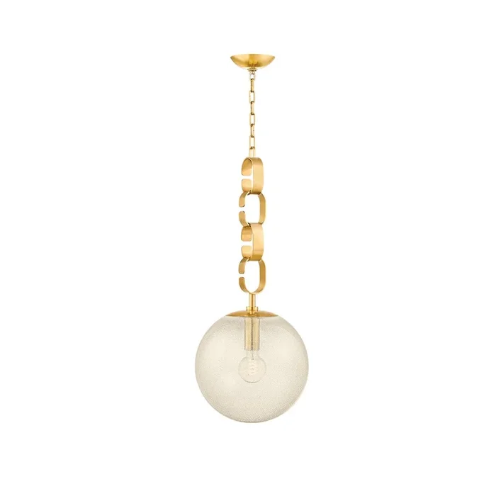 Corbett Lighting – 374-13-VB – One Light Pendant – Nessa – Vintage Brass