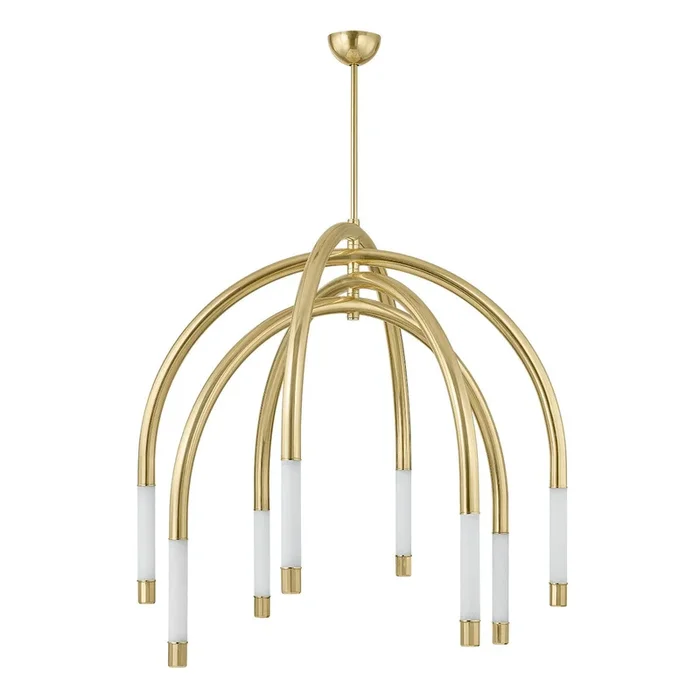 Corbett Lighting – 471-48-VPB – LED Chandelier – Zeme – Vintage Polished Brass
