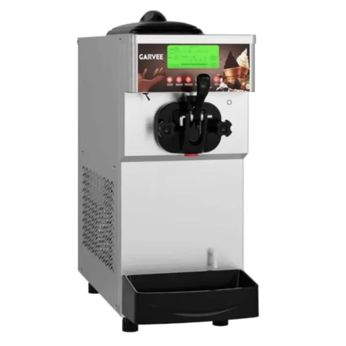 Countertop Soft Serve 21 Qt. Ice Cream Maker with Single Control 1 Head and 5″ Screen, 10-20L/H, with LED Display
