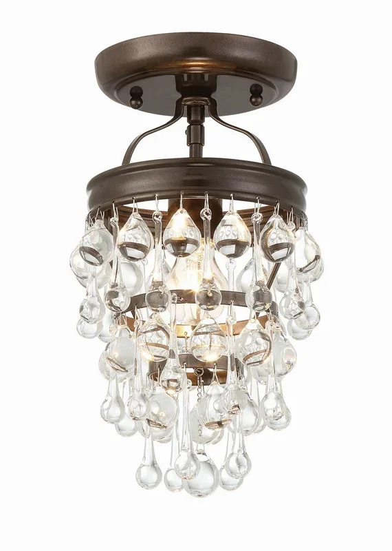 Crystorama – 131-VZ_CEILING – One Light Semi Flush Mount – Calypso – Vibrant Bronze – 131VZCEILING