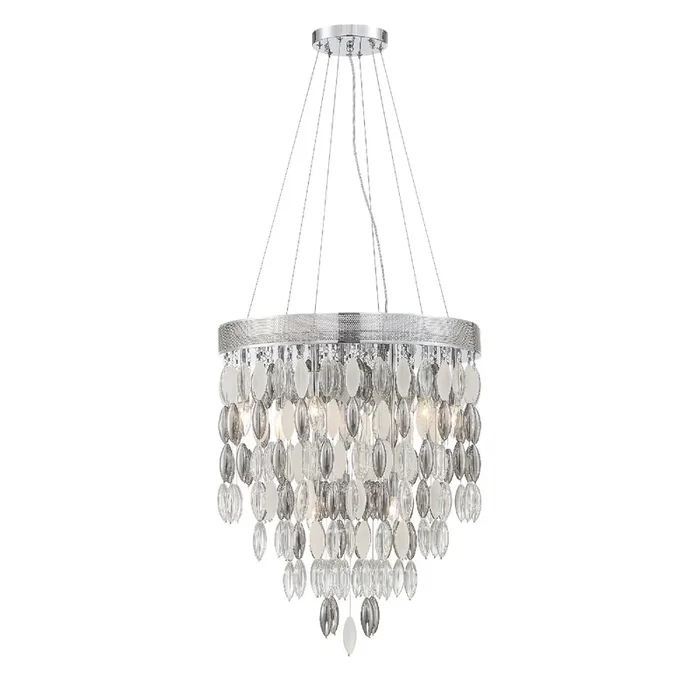 Crystorama – HUD-A2219-CH – Nine Light Chandelier – Hudson – Polished Chrome – HUDA2219CH