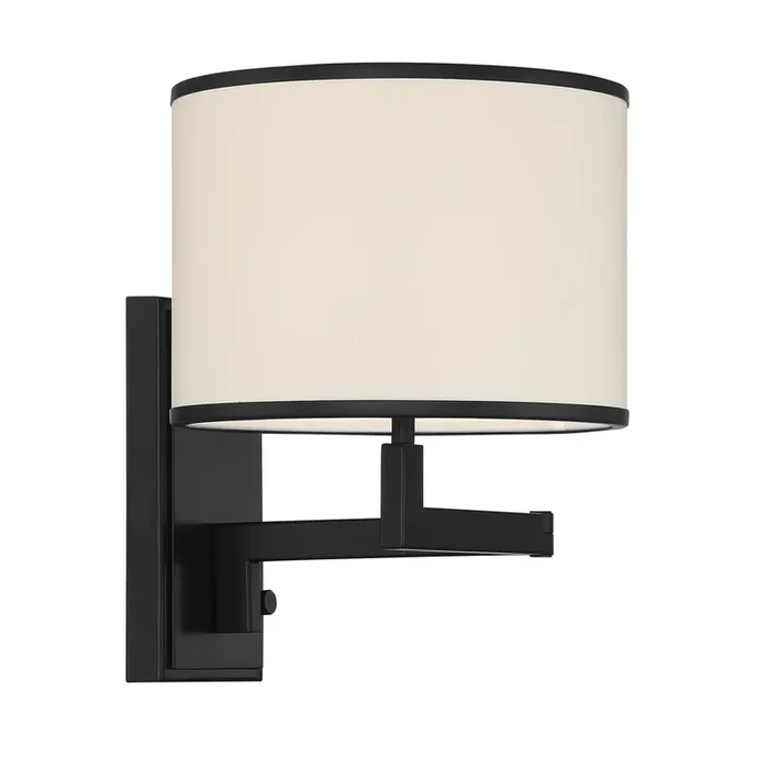Crystorama – MAD-B4101-MK – One Light Wall Sconce – Madison – Matte Black – MADB4101MK