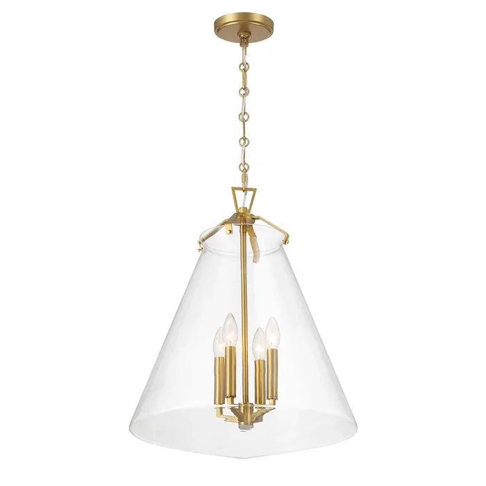 Crystorama – VSS-7018-LG – Four Light Pendant – Voss – Luxe Gold – VSS7018LG