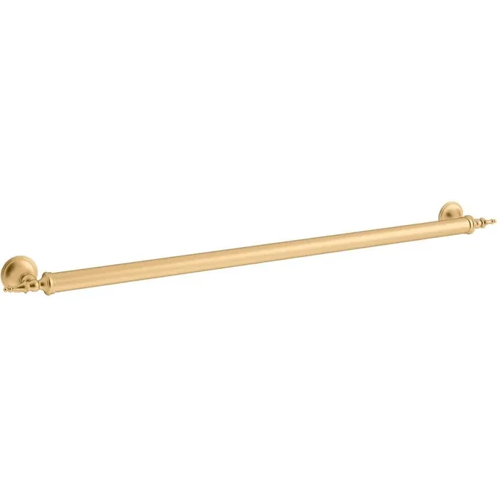 Decorative 36 in. Grab Bar in Vibrant Brushed Moderne Brass
