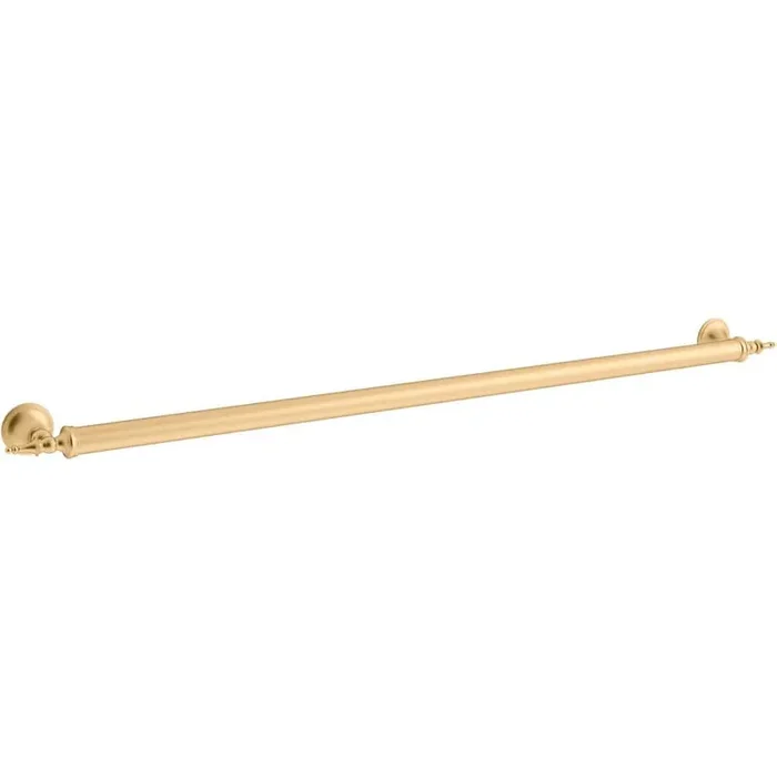 Decorative 42 in. Grab Bar in Vibrant Brushed Moderne Brass