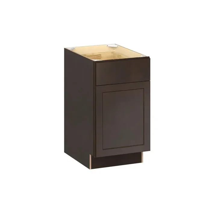 Emerson Cocoa ADA Base with Right door Ready to Assemble Kitchen Cabinet (18 in. W x 32.5 in. H x 24 in. D)
