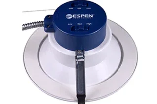 Espen 950-230 8 Inch Commercial Downlight 120-277V Input 8.5W/12W/17W 1030Lm/1450Lm/2040Lm 80 CRI CCT Selectable 3000K/3500K/4000K (VEKR8D/8T/17W-10V)