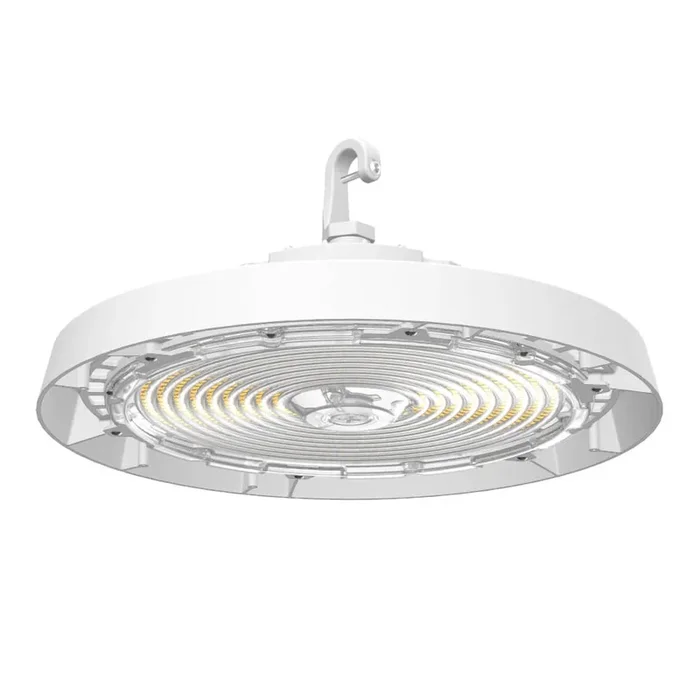 ETI ERHB-36L-LB3-8-CP3-MV-LVD-WH-EM-R40 Round LED High Bay 200-220-240W 27000-36000Lm 3500K-4000K-5000K 80 CRI 0-10V 120-277V Emergency Battery Backup (63816201-EM)