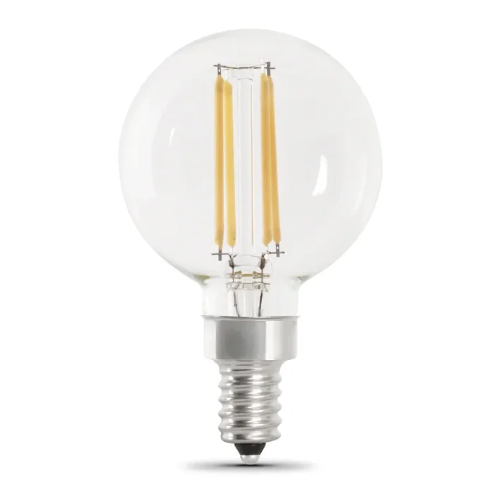 Feit Electric 5.5W [60W Equivalent] Bright White 3000K G16.5 Filament LED Bulb 2-Pack (BPG1660930CAFIL/2)