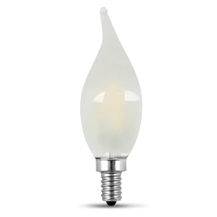 Feit Electric [60W Equivalent] Frost BA10 Dimmable Soft White Decorative LED Filament Enhance 2-Pack (BPCFF60927CAFIL/2/RP)