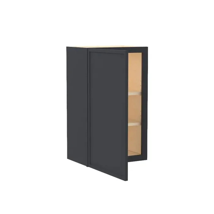 Franklin 21 in. W x 12 in. D x 30 in. H Assembled Plywood Wall Kitchen Cabinet in Valiant Onyx with Soft Close