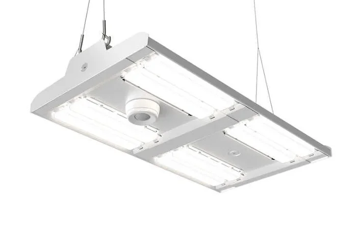 GE ABV416057WDFH23DBWHTE1PK ABV4 High Bay 120V 60000Lm 5000K 120 Degree Diffused Lens 3/4 Inch Pendant Mount Kit 20 Foot Black Cord 20A Straight Plug White (93304714)