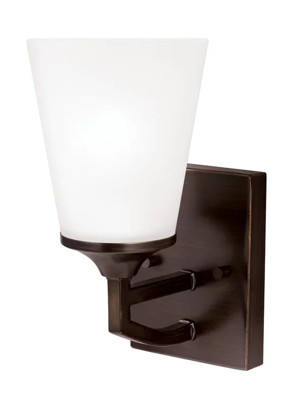 Generation Lighting – 4124501EN3-710 – One Light Wall / Bath Sconce – Hanford – Bronze
