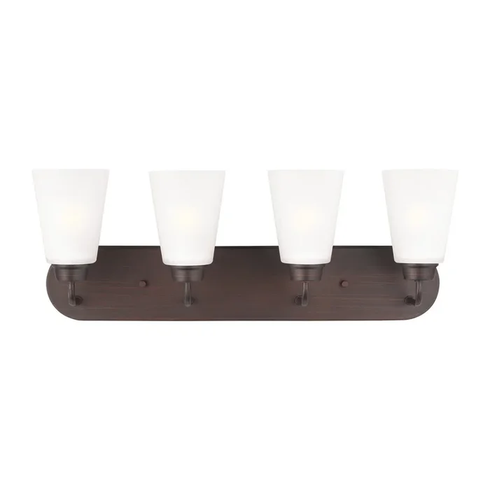 Generation Lighting – 4415204-710 – Four Light Wall/ Bath – Kerrville – Bronze