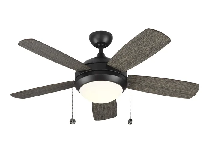 Generation Lighting. – 5DIC44AGPD-V1 – 44″Ceiling Fan – Discus – Aged Pewter