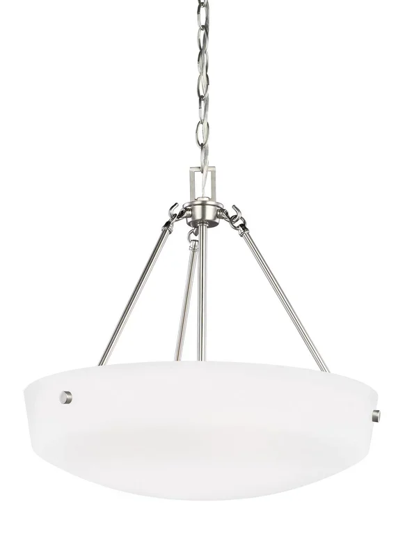 Generation Lighting – 6615203EN3-962 – Three Light Pendant – Kerrville – Brushed Nickel