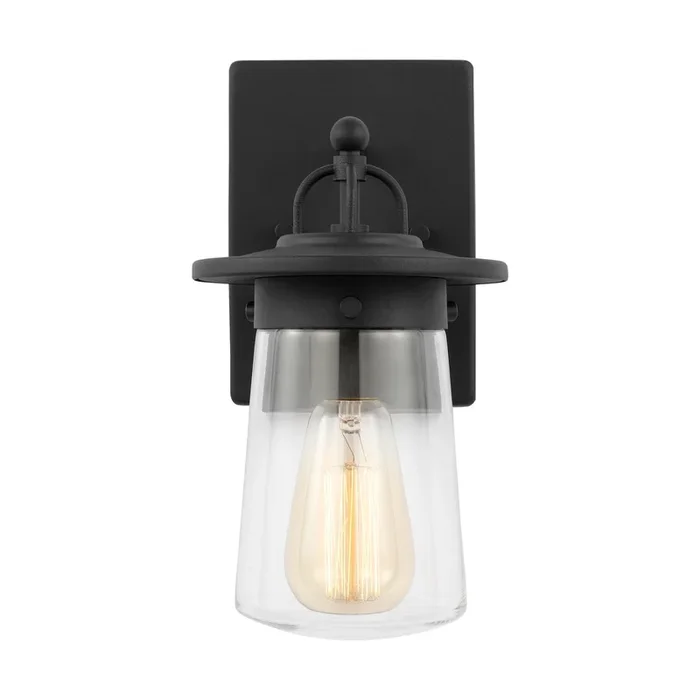Generation Lighting – 8508901-12 – One Light Outdoor Wall Lantern – Tybee – Black
