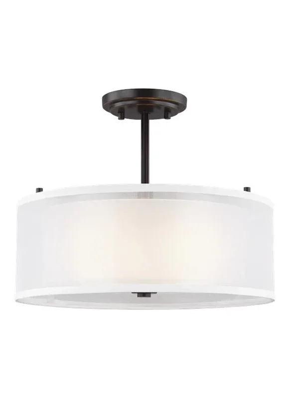 Generation Lighting Elmwood Park Two Light Semi-Flush Mount (7737302-710)