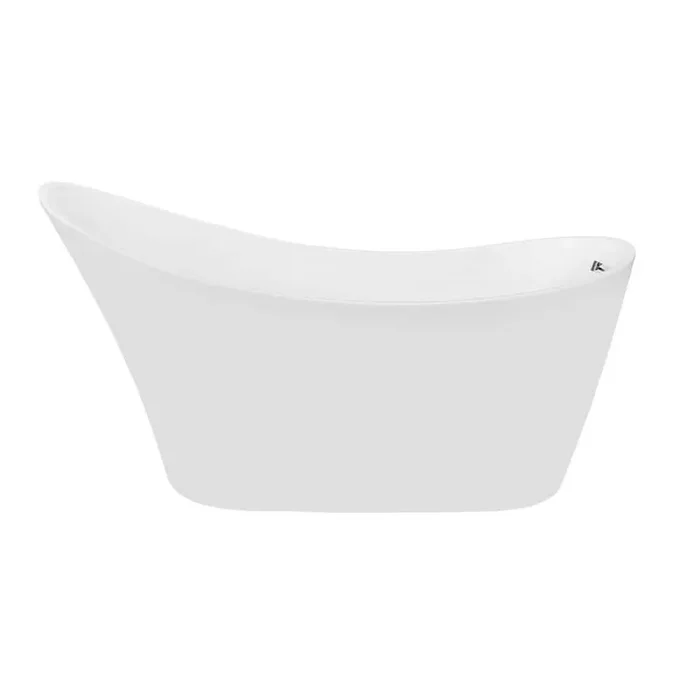 Guadix 62 in. Acrylic Flatbottom Soaking Bathtub in White