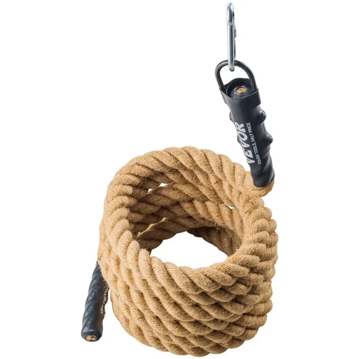 Gym Climbing Rope, 1.5 in. Diameter 30 ft. Length Gym Fitness Training Rope, Gym Exercise Workout Rope, Climbing Rope
