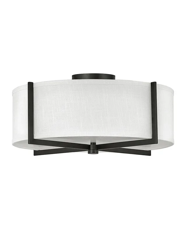Hinkley – LED Semi-Flush Mount – Axis Off White – 41708BK