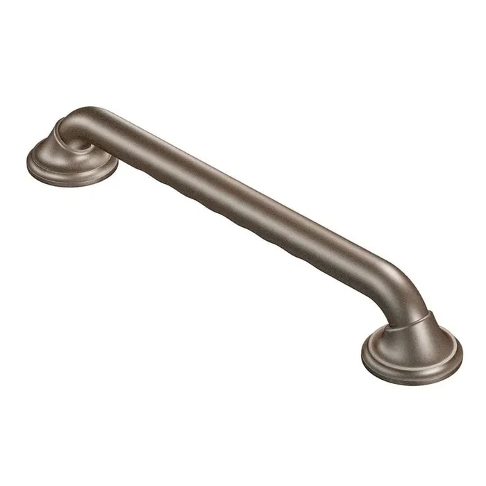 Home Care 36 in. x 1-1/4 in. Concealed Screw Grab Bar with SecureMount and Curl Grip in Old World Bronze