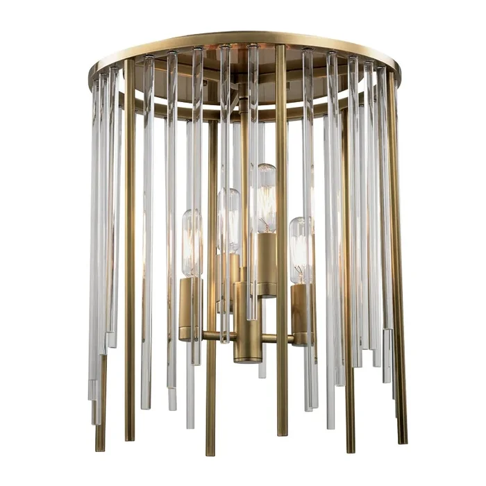 Hudson Valley – Four Light Flush Mount – Lewis