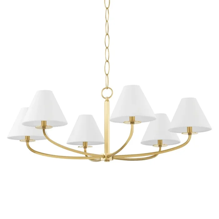 Hudson Valley – Six Light Chandelier – Stacey