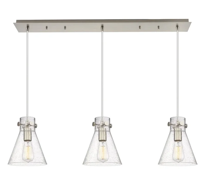 Innovations – 123-410-1PS-SN-G411-8SDY – Three Light Linear Pendant – Downtown Urban – Brushed Satin Nickel