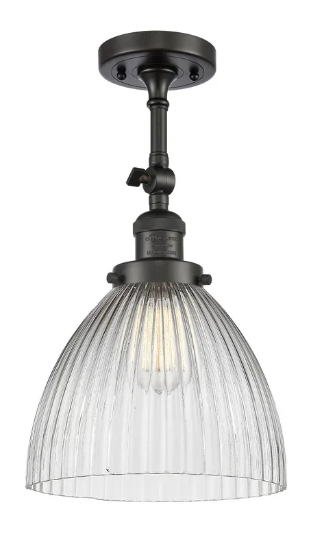 Innovations – 201F-OB-G222-LED – LED Semi-Flush Mount – Franklin Restoration – Oil Rubbed Bronze