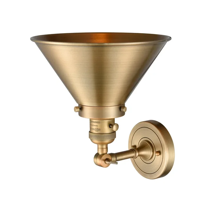 Innovations – 203SW-BB-M10-BB – One Light Wall Sconce – Franklin Restoration – Brushed Brass