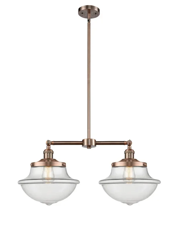 Innovations – 209-AC-G542-LED – LED Island Pendant – Franklin Restoration – Antique Copper – 209ACG542LED