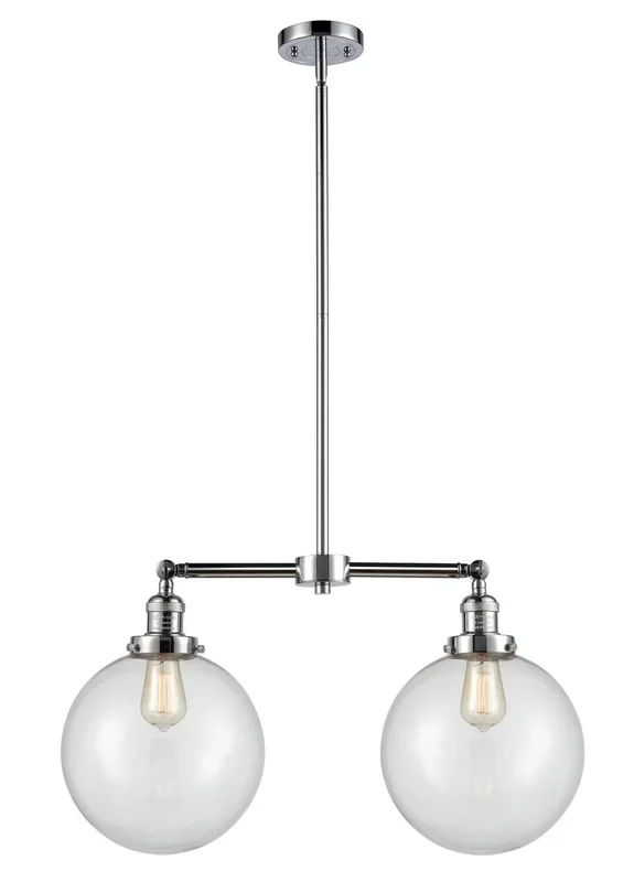 Innovations – 209-PC-G202-10-LED – LED Island Pendant – Franklin Restoration – Polished Chrome – 209PCG20210LED