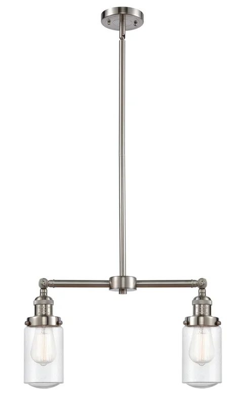 Innovations – 209-SN-G314 – Two Light Island Pendant – Franklin Restoration – Brushed Satin Nickel – 209SNG314