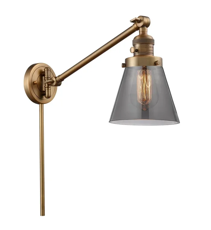 Innovations – 237-BB-G63-LED – LED Swing Arm Lamp – Franklin Restoration – Brushed Brass – 237BBG63LED